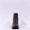 Pepe Saenz Sofia Front Zip Heel Boot - Burgundy Leather
